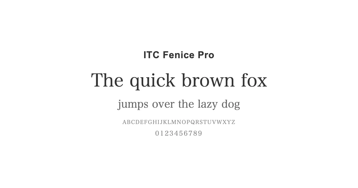 ITC Fenice Proのサムネイル画像