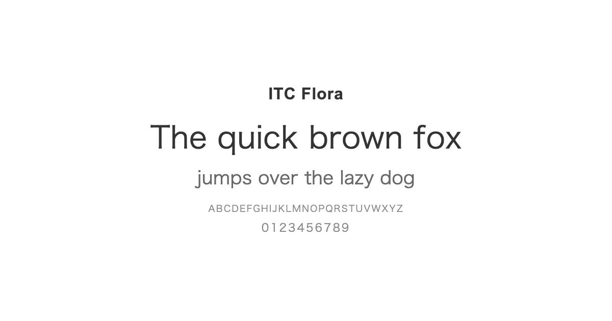 ITC Floraのサムネイル画像