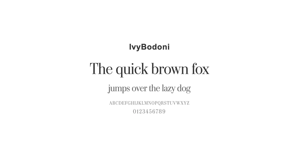 IvyBodoniのサムネイル画像