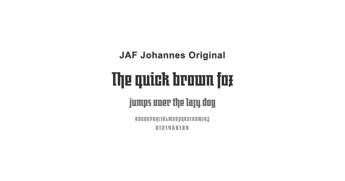 JAF Johannes Originalのサムネイル画像