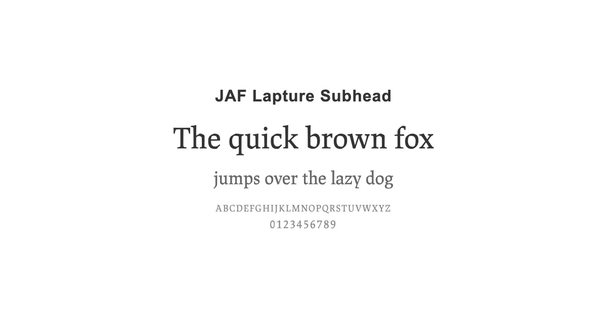 JAF Lapture Subheadのサムネイル画像