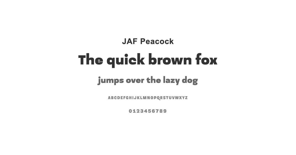 JAF Peacockのサムネイル画像