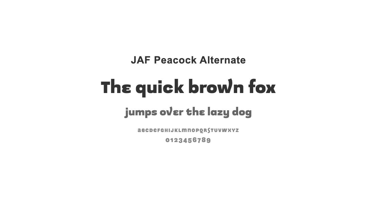 JAF Peacock Alternateのサムネイル画像