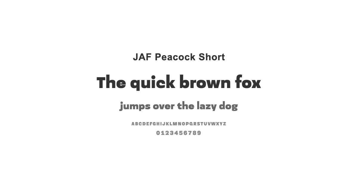JAF Peacock Shortのサムネイル画像