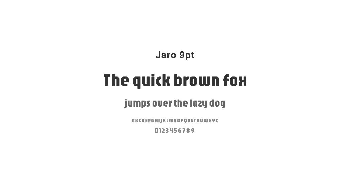 Jaro 9ptのサムネイル画像