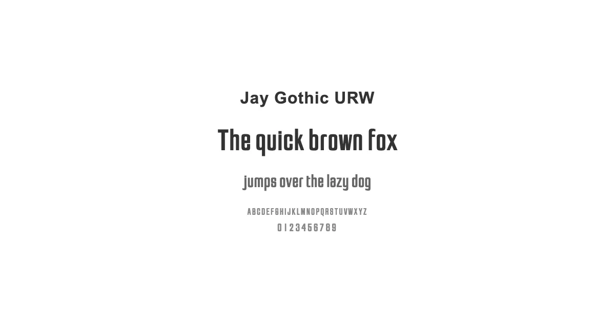 Jay Gothic URWのサムネイル画像