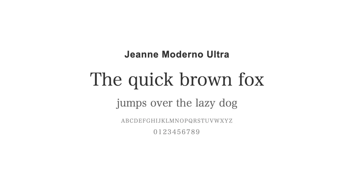 Jeanne Moderno Ultraのサムネイル画像