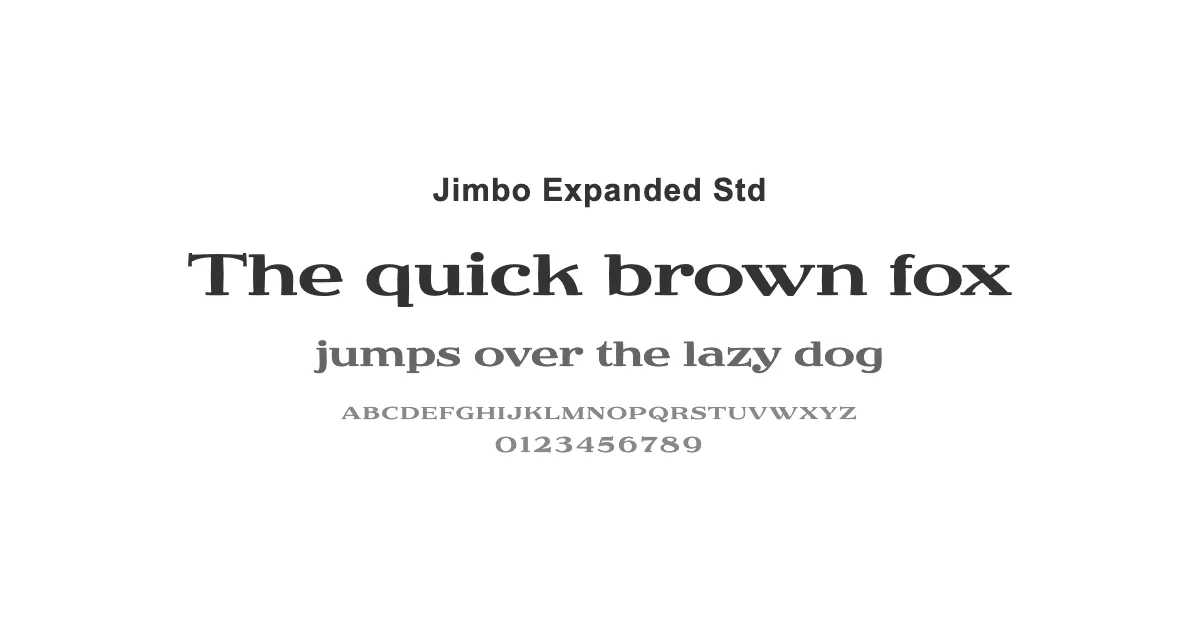 Jimbo Expanded Stdのサムネイル画像