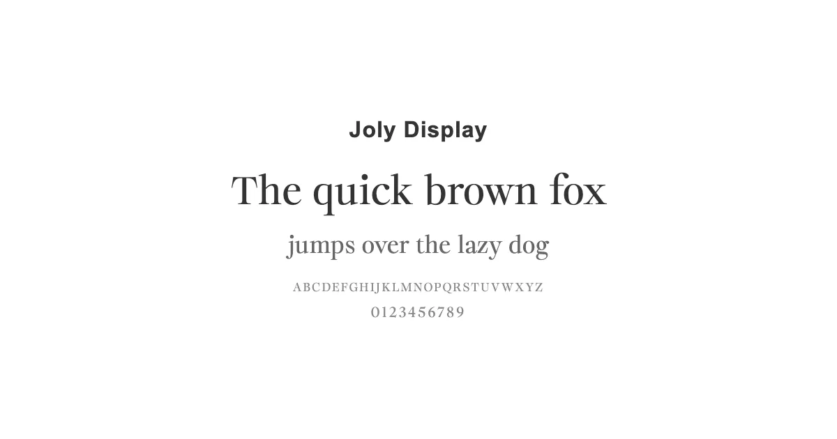 Joly Displayのサムネイル画像