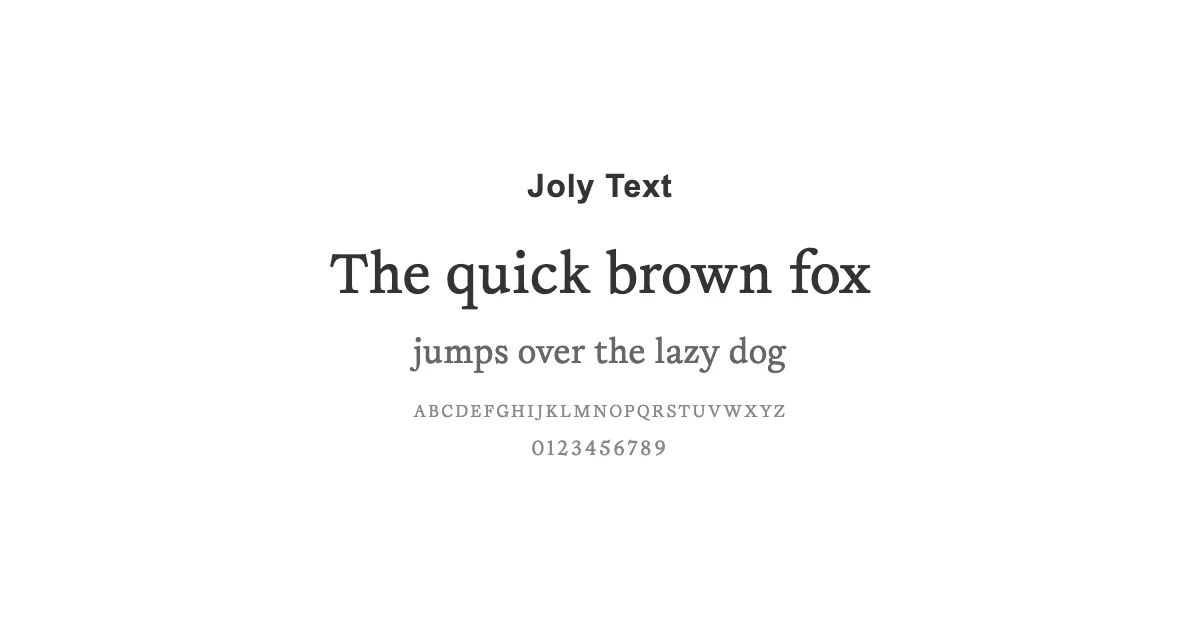 Joly Textのサムネイル画像
