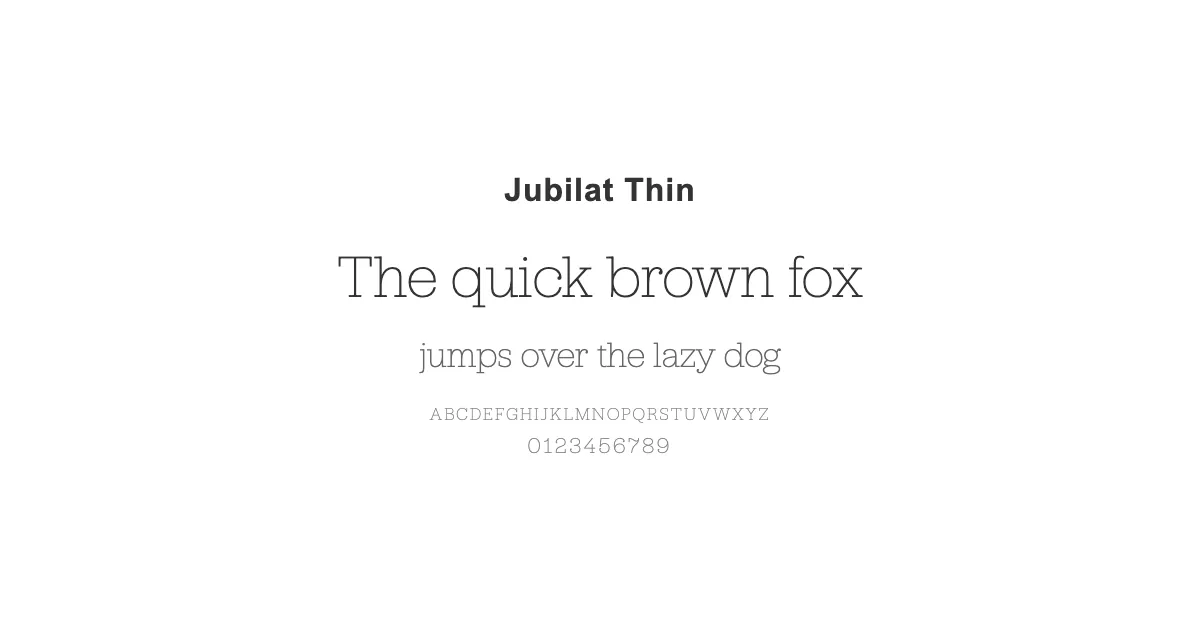 Jubilat Thinのサムネイル画像