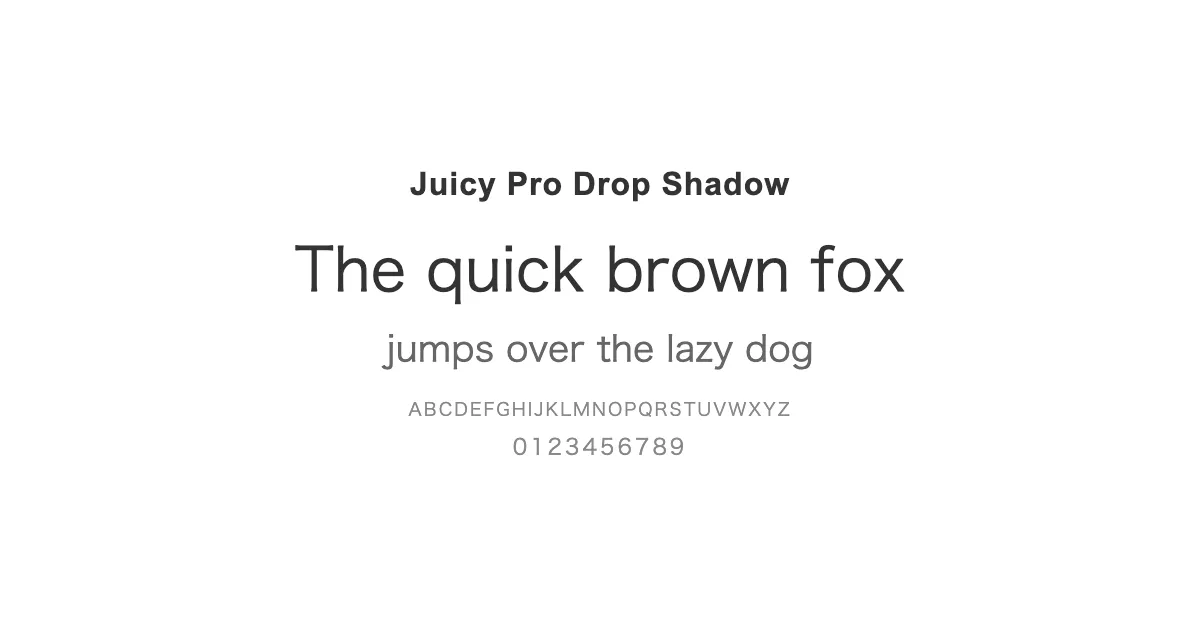 Juicy Pro Drop Shadowのサムネイル画像
