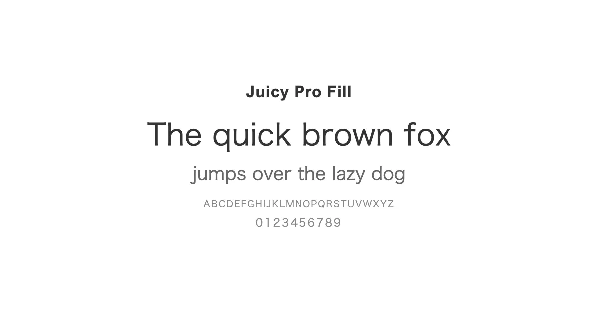 Juicy Pro Fillのサムネイル画像