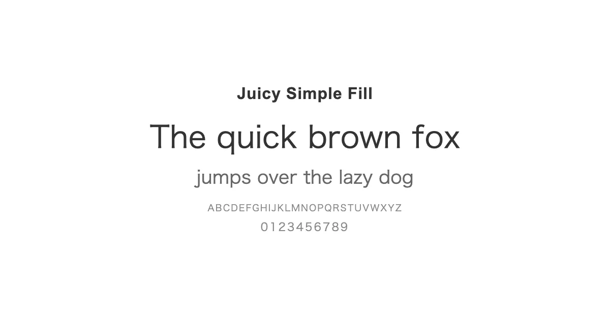 Juicy Simple Fillのサムネイル画像