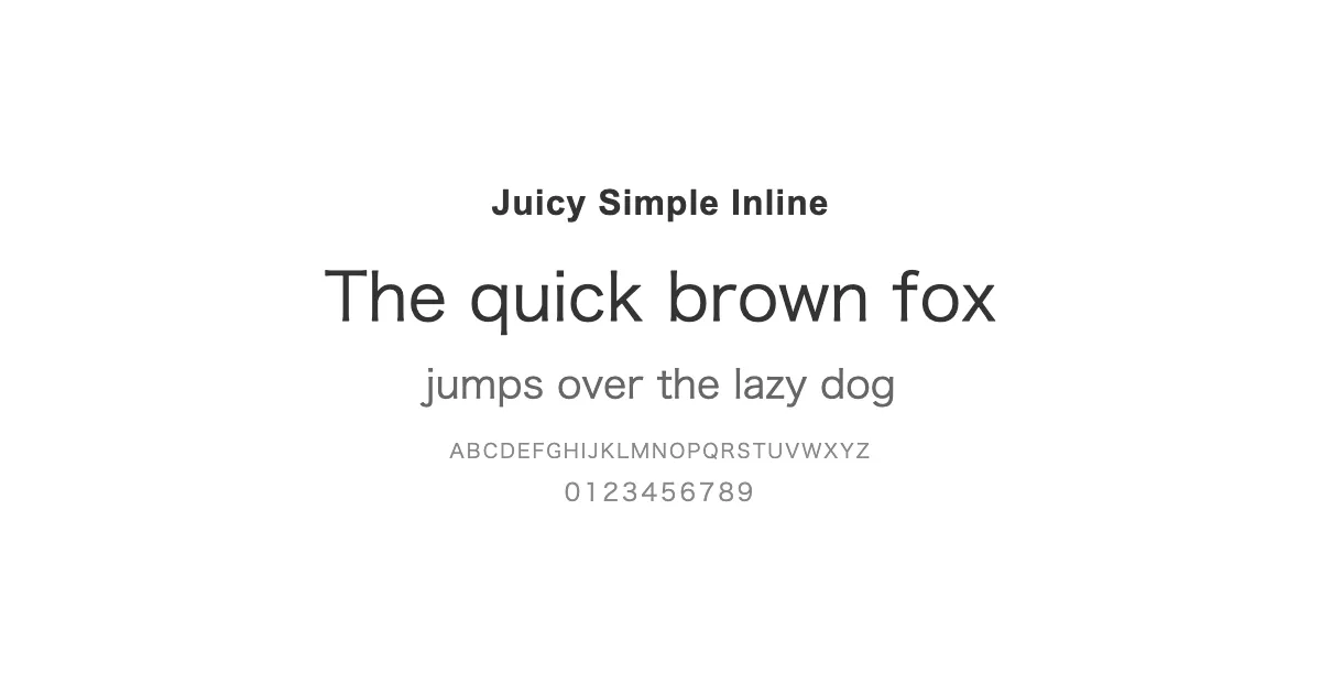 Juicy Simple Inlineのサムネイル画像