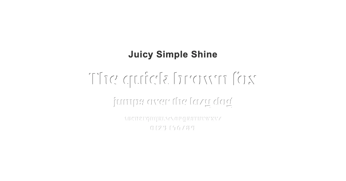 Juicy Simple Shineのサムネイル画像