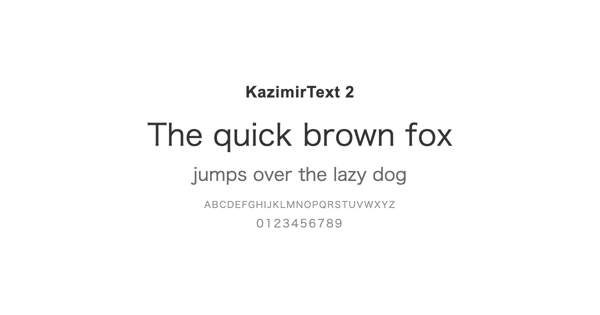 KazimirText 2のサムネイル画像