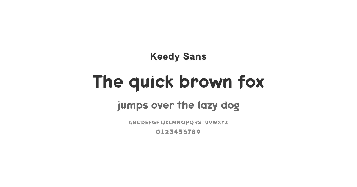 Keedy Sansのサムネイル画像