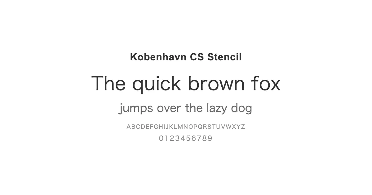Kobenhavn CS Stencilのサムネイル画像