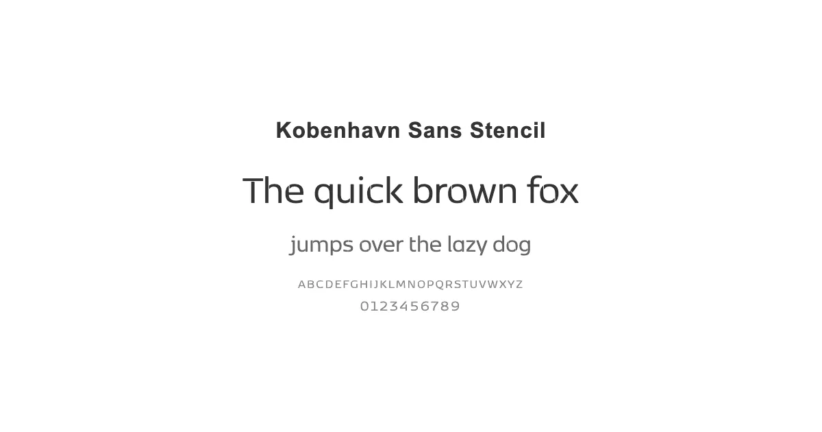 Kobenhavn Sans Stencilのサムネイル画像