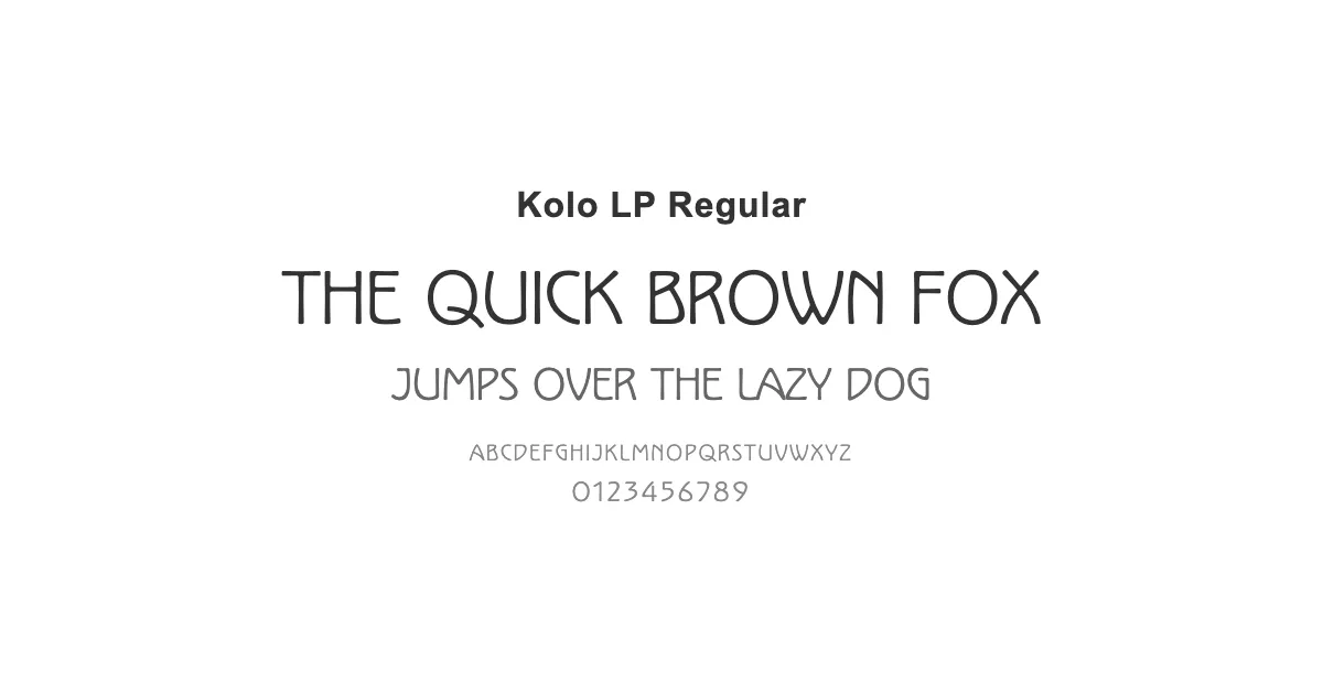 Kolo LP Regularのサムネイル画像