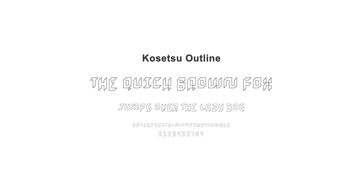 Kosetsu Outlineのサムネイル画像