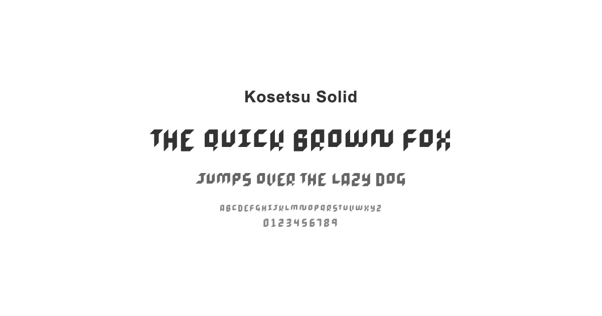 Kosetsu Solidのサムネイル画像