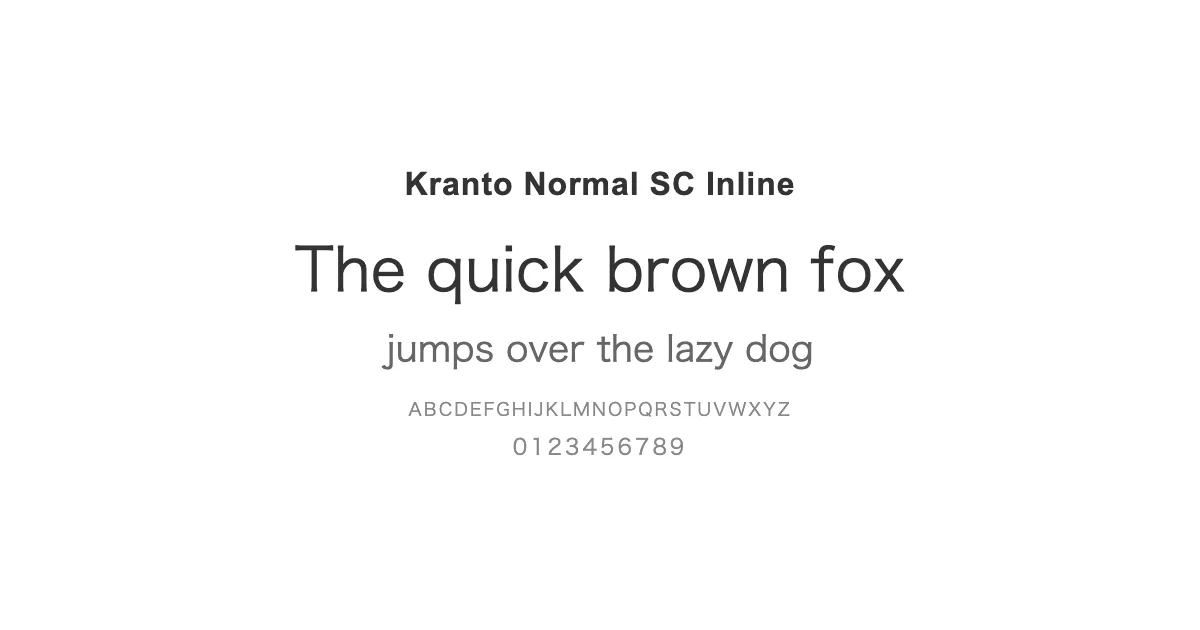 Kranto Normal SC Inlineのサムネイル画像