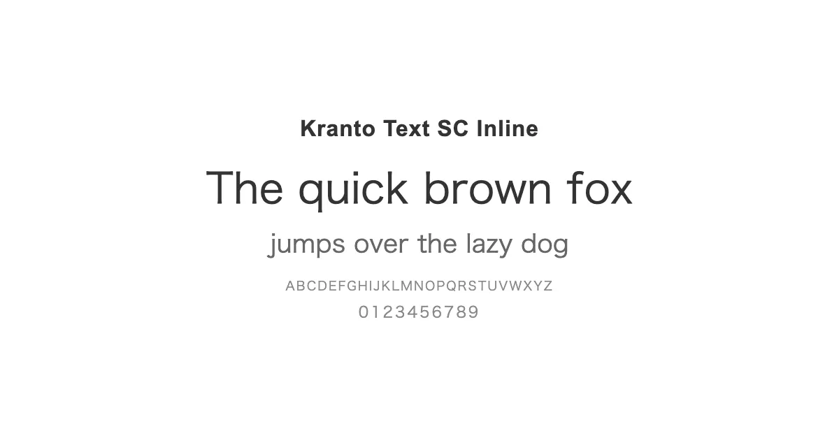Kranto Text SC Inlineのサムネイル画像