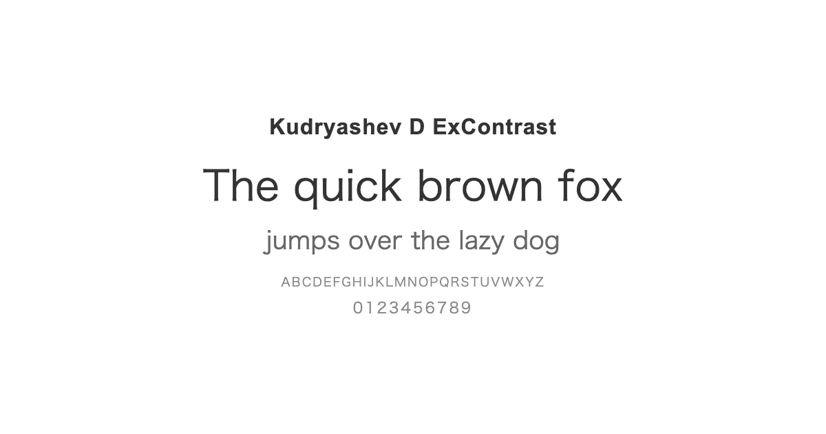 Kudryashev D ExContrastのサムネイル画像