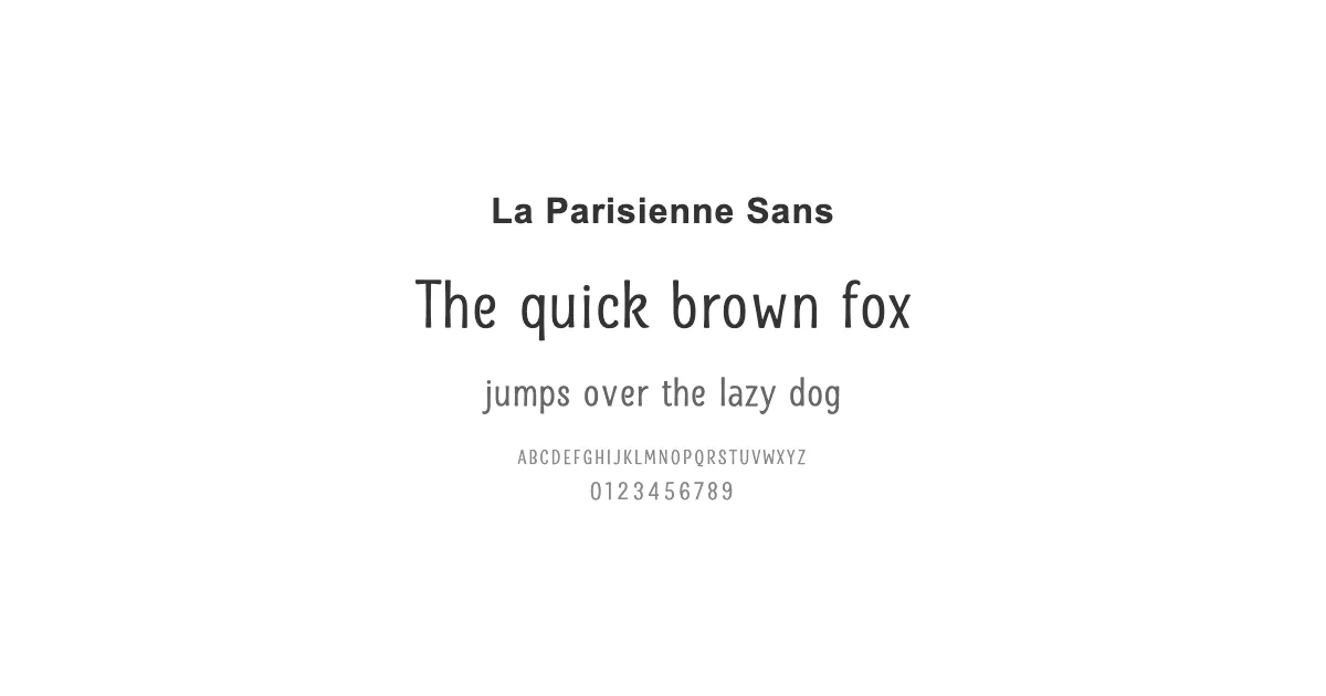 La Parisienne Sansのサムネイル画像