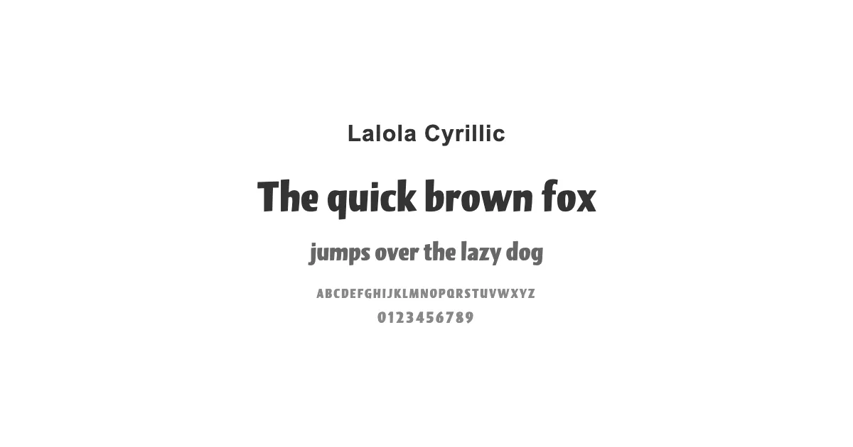 Lalola Cyrillicのサムネイル画像