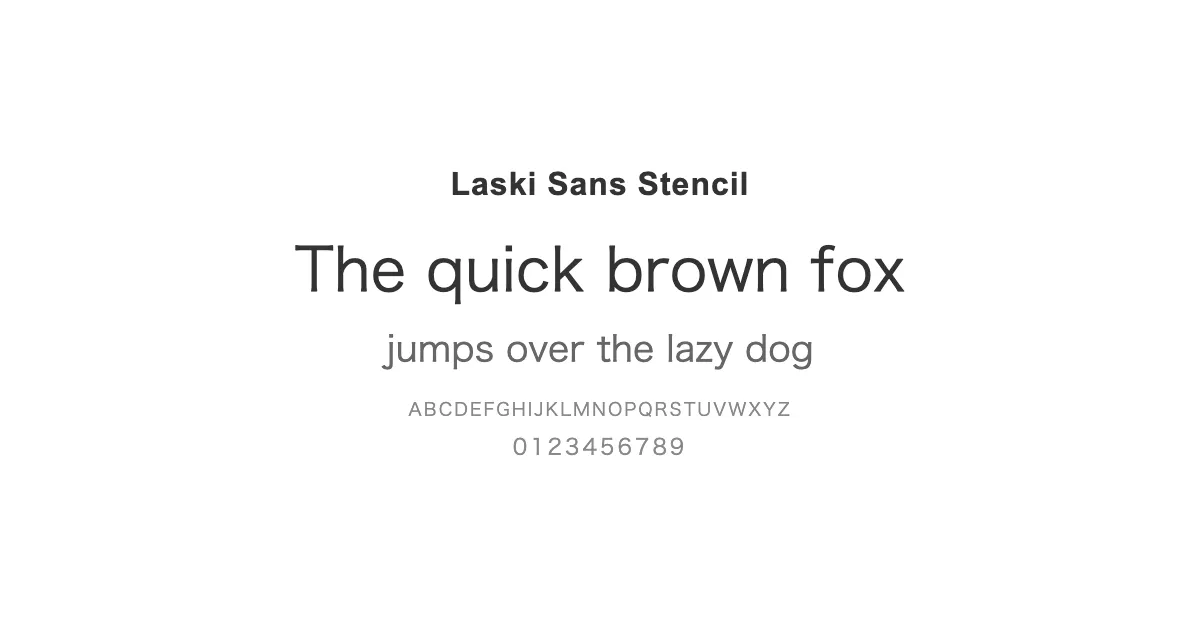 Laski Sans Stencilのサムネイル画像