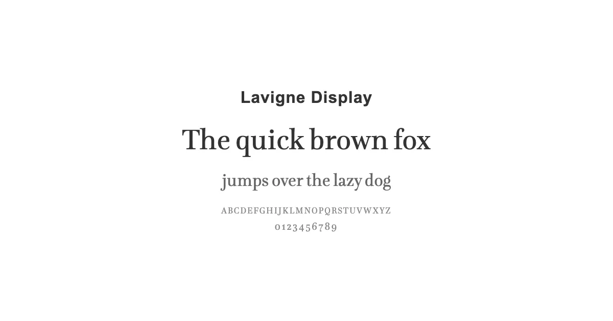 Lavigne Displayのサムネイル画像