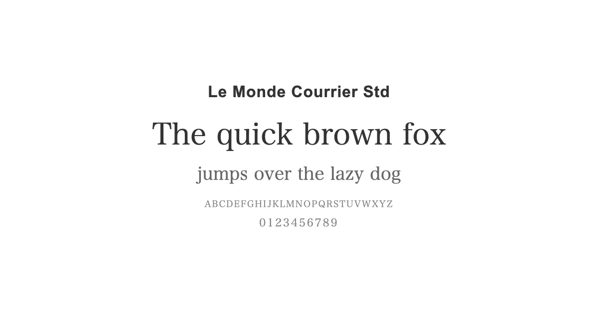 Le Monde Courrier Stdのサムネイル画像