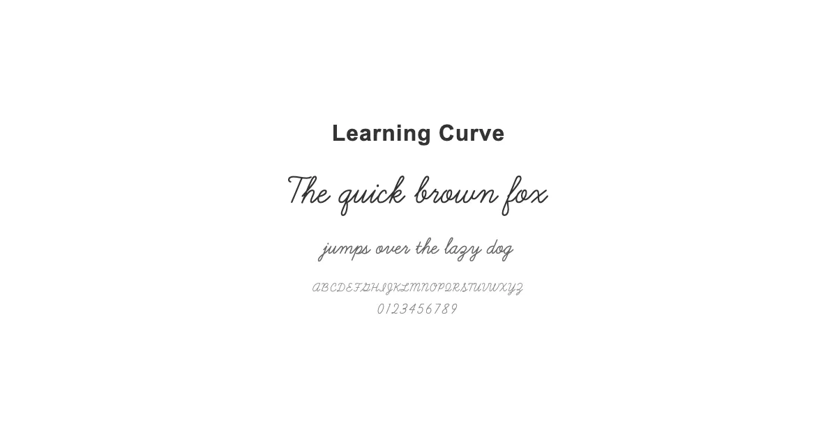 Learning Curveのサムネイル画像