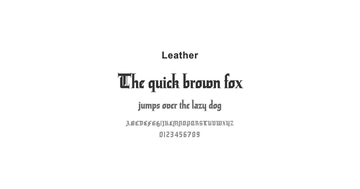 Leatherのサムネイル画像