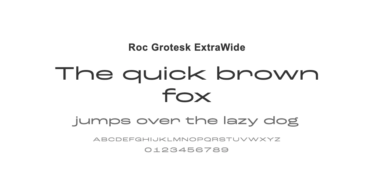 Roc Grotesk ExtraWideのサムネイル画像