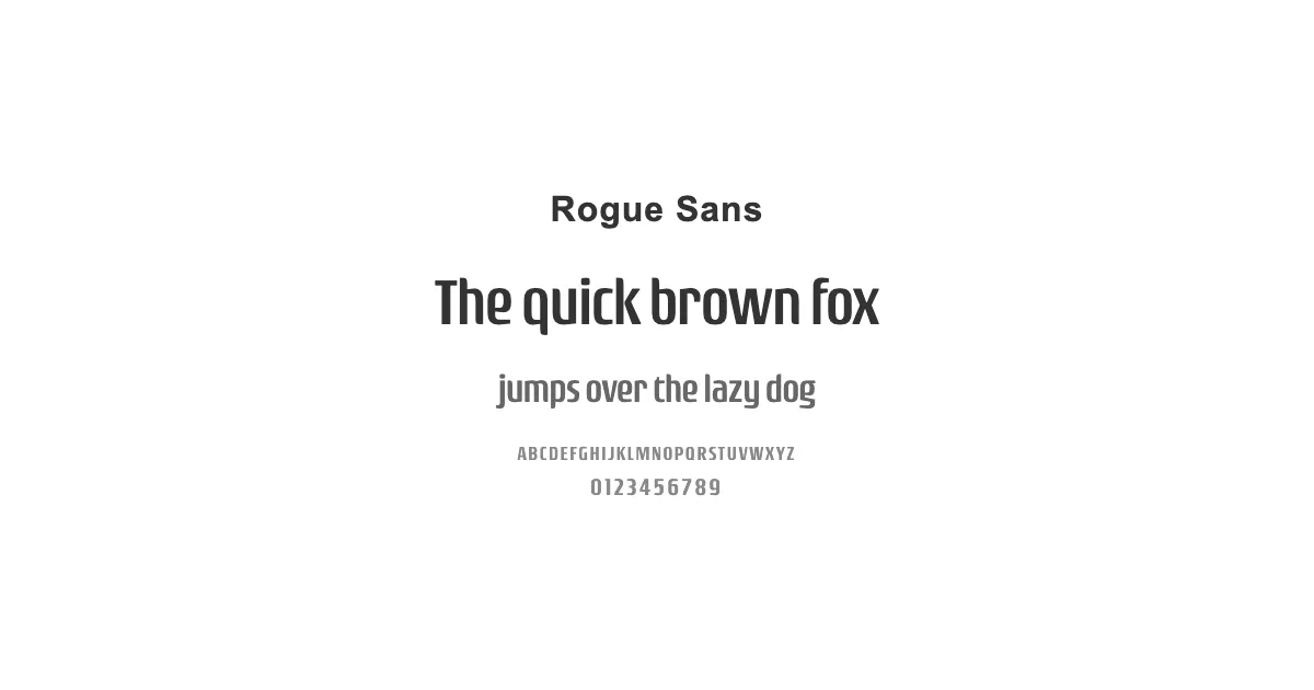 Rogue Sansのサムネイル画像