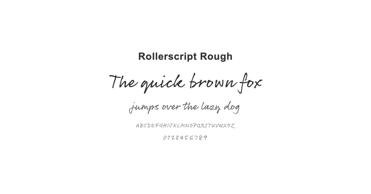 Rollerscript Roughのサムネイル画像