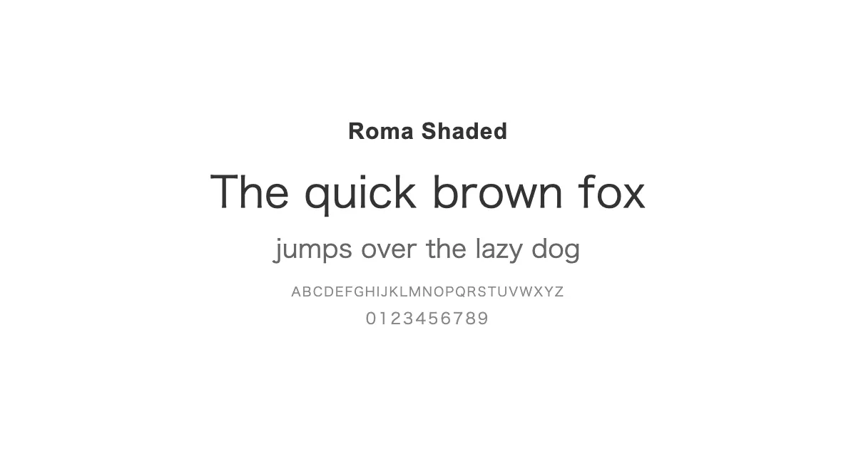 Roma Shadedのサムネイル画像