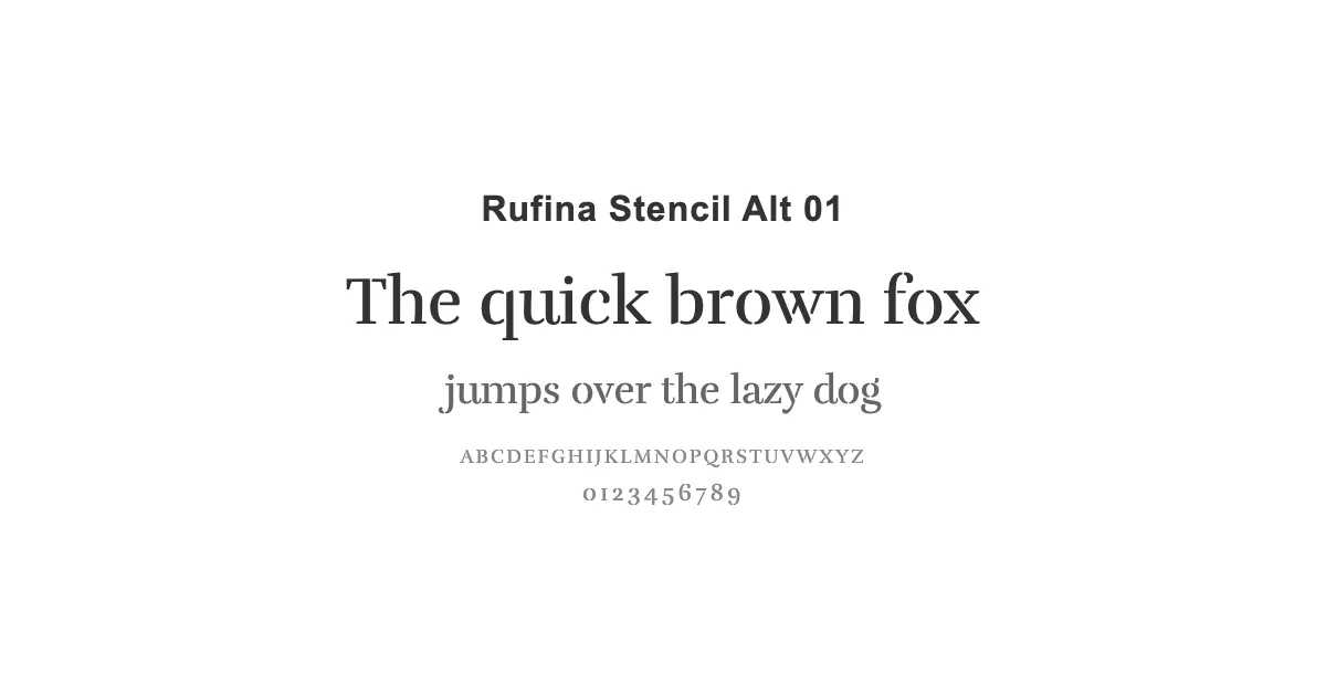 Rufina Stencil Alt 01のサムネイル画像