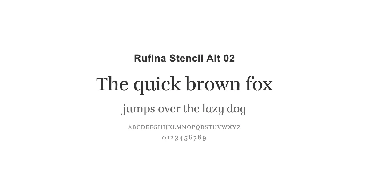 Rufina Stencil Alt 02のサムネイル画像
