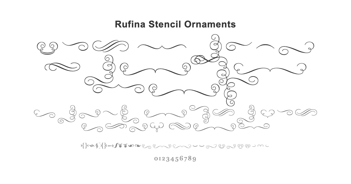 Rufina Stencil Ornamentsのサムネイル画像