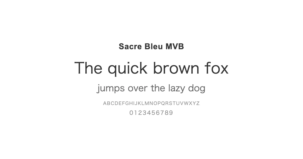 Sacre Bleu MVBのサムネイル画像