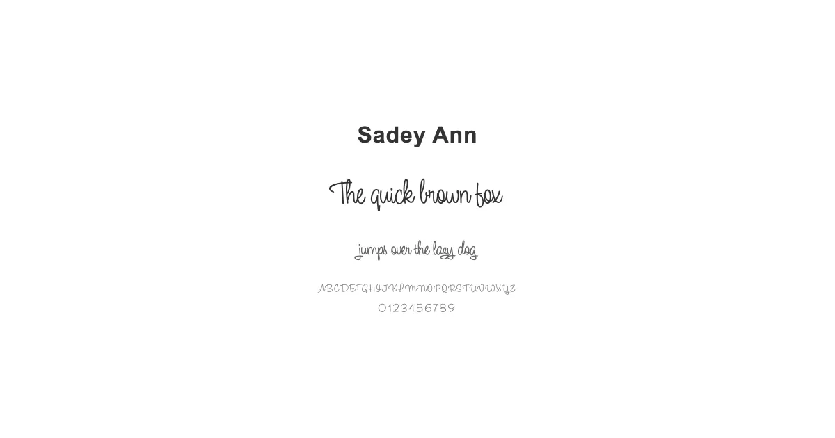 Sadey Annのサムネイル画像