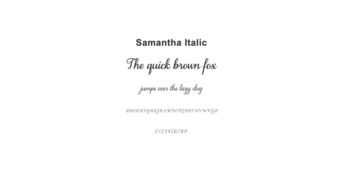 Samantha Italicのサムネイル画像