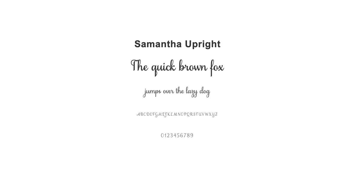Samantha Uprightのサムネイル画像