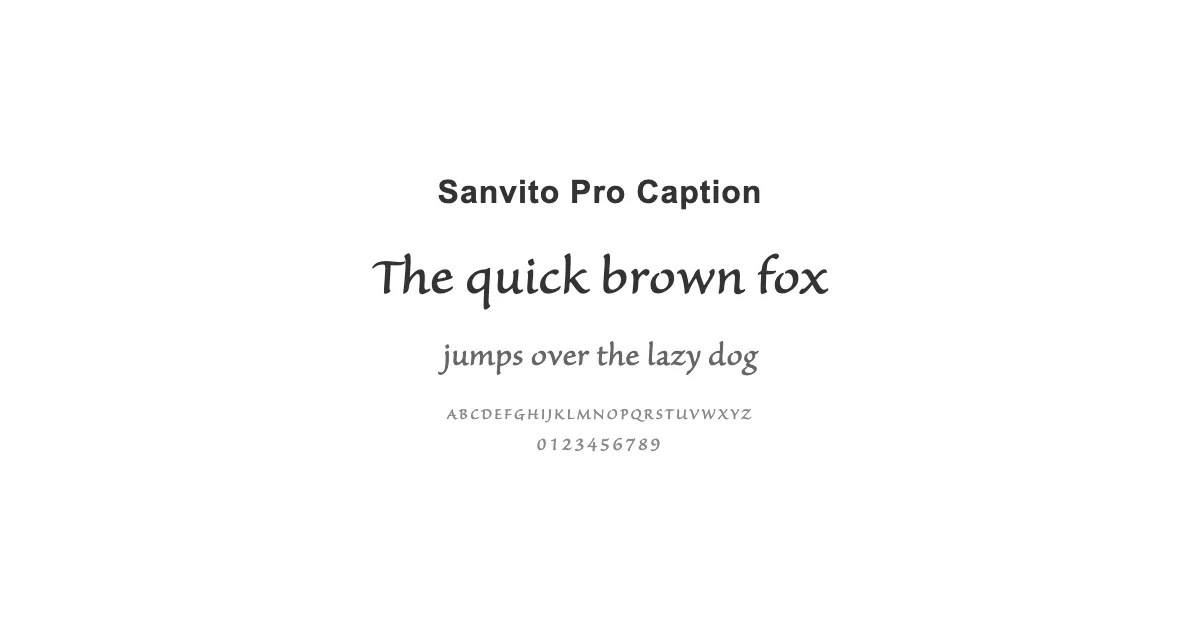 Sanvito Pro Captionのサムネイル画像