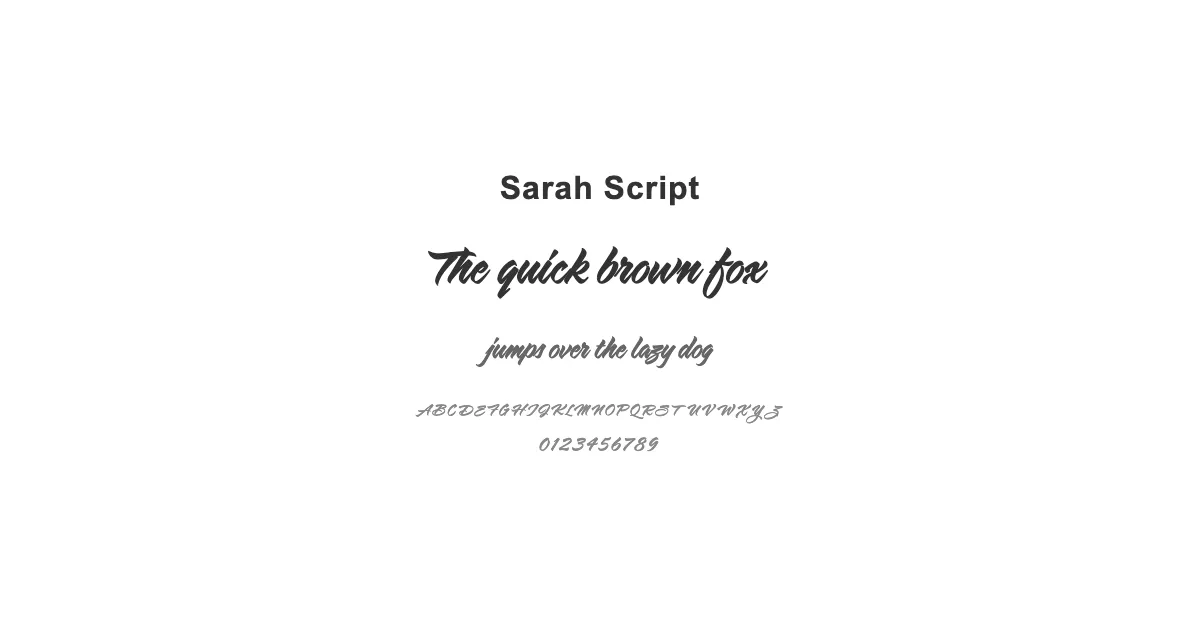 Sarah Scriptのサムネイル画像